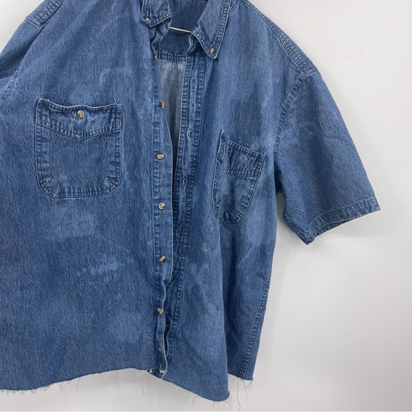 Denim Western Shirt SZ L - Picture 2 of 8
